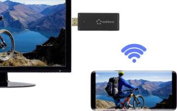 Renkforce renkCast 3 HDMI streaming stick AirPlay, Miracast, DLNA, External antenna